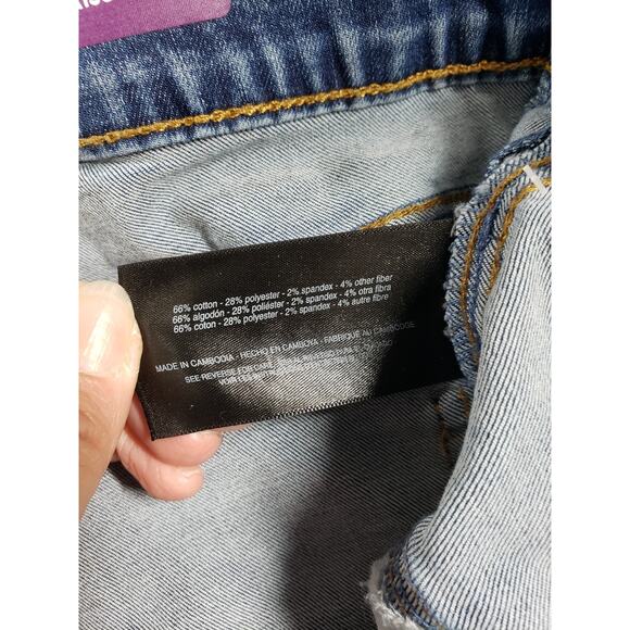 Gloria Vanderbilt Jeans Size 20 W Women Blue Stretch High Rise Pull On Capri NWT - Picture 7 of 15